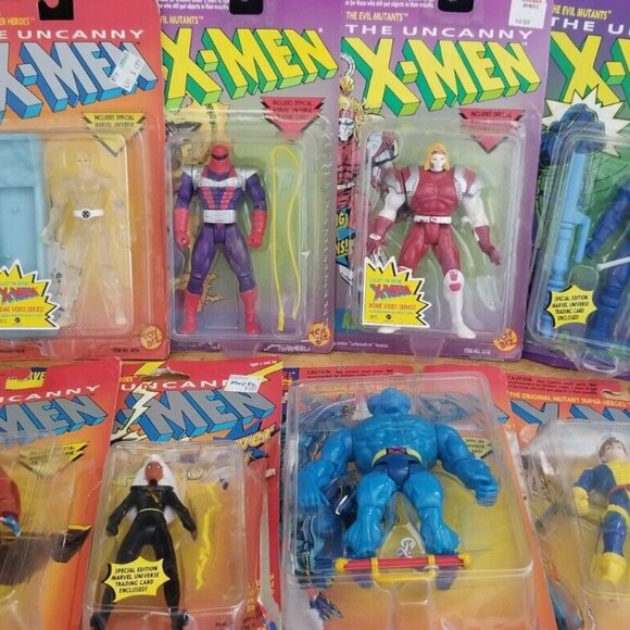 X- Men Vintage Marvel action figures Toybiz vintage Lot 3 1990's